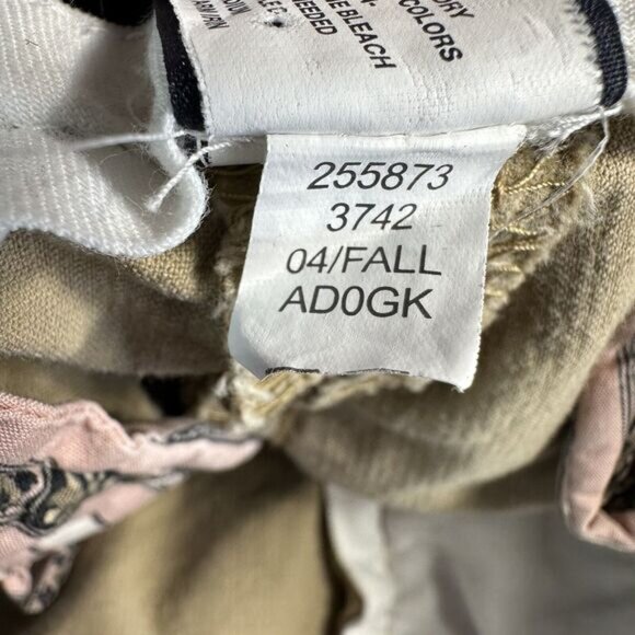 Vintage GAP Y2K Size 6 Tan Boot Cut Flare Low Rise Stretch Corduroy Pants 30x30 - Picture 14 of 15